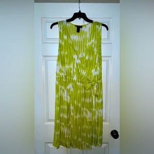 Women’s Lane Bryant Yellow Green Wrap Dress Plus Size 18/20